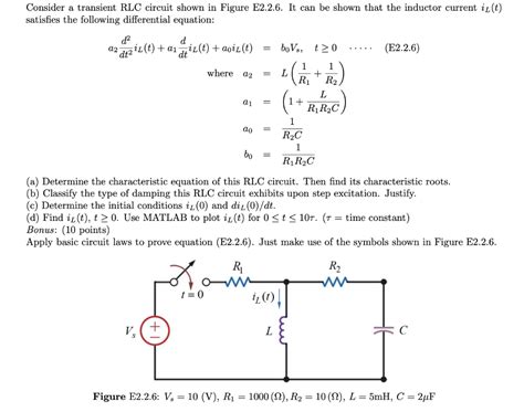 𝑉 𝐶 𝑅 Assuming an initial charge of V 0. . Transient response of rlc circuit pdf